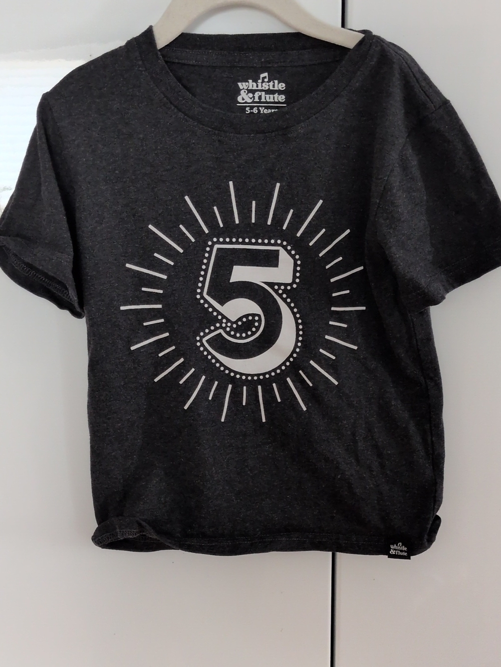 Whistle & Flute Number 5 T-Shirt - Size 5/6